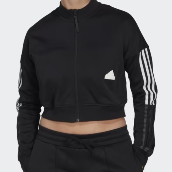 Brand New Adidas CROPPED TRACK TOP Jacket - Picture 9 of 11
